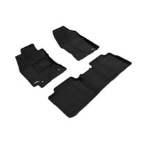 3D MAXpider Custom Fit Elegant Floor Mat (Black) for 2014-2019 Toyota Corolla - 1ST Row 2ND Row