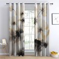 thumbnail image 2 of Curtains Flower Blackout Curtains for Bedroom Living Room - Ink Painting Curtains 63 Inch Length 2 Panels Set - Patterned Window Treatments - Grommet Drapes - Home Decor (D&-3849), 2 of 7