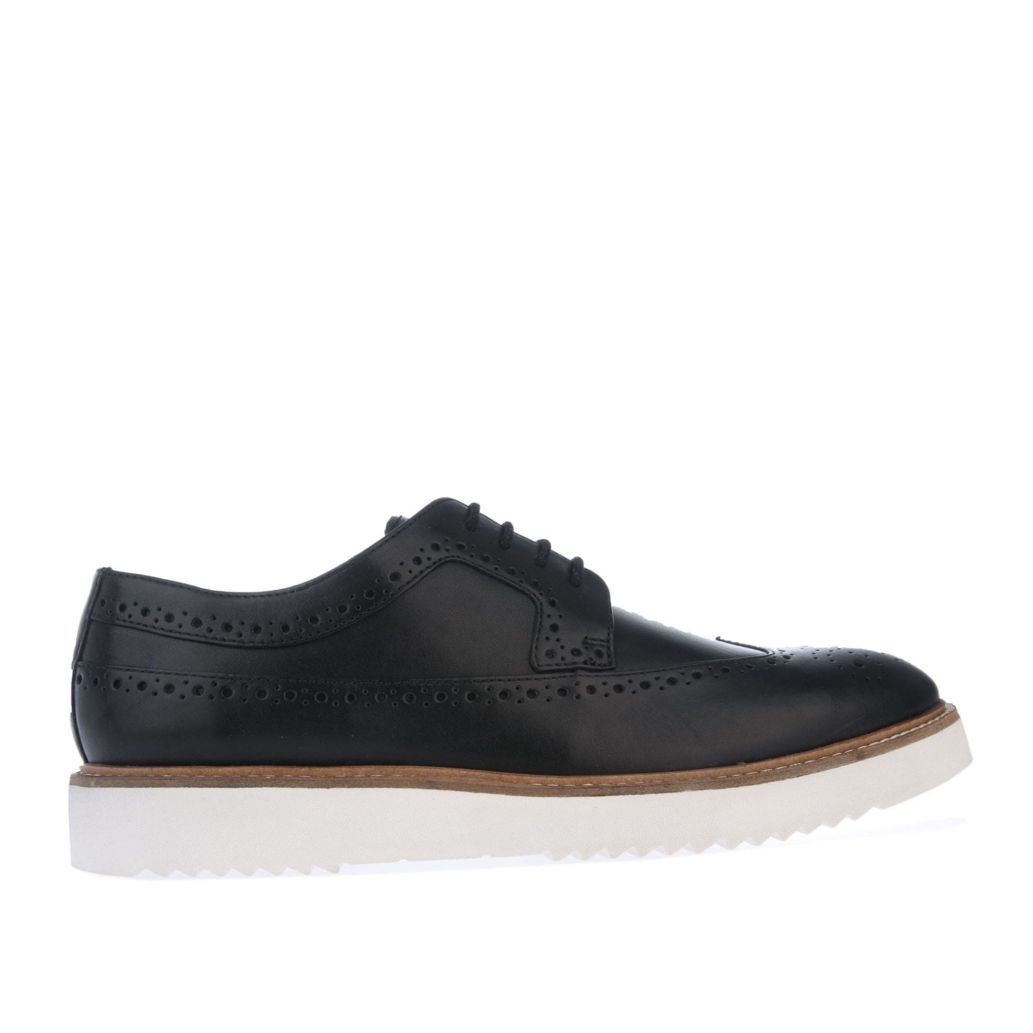 Men's Clarks Ernest Leather Shoes in Black