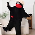 thumbnail image 2 of Joyioe Goofy Big Mouth Monster Onesies for Women Men Unisex Adults Black Funny Soft Plush Loungewear Silly Cozy Hooded Fleece Jumpsuit Pajamas, 2 of 5