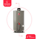 thumbnail image 2 of Calentador de Agua Todo Terreno Alto Rendimiento 48 Litros a Gas Natural 2 Servicios gris, 2 of 12