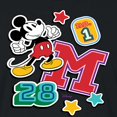 thumbnail image 3 of Disney - Mickey Mouse - Stitched Collegiate Patches - Juniors Cropped Cotton Blend T-Shirt, 3 of 5