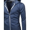 thumbnail image 3 of FashionOutfit Men's Basic Solid Light Weight Hoodie Jackets, 3 of 3
