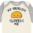 thumbnail image 4 of Inktastic My Abuelita Loves Me with Taco Illustration Boys or Girls Long Sleeve Baby Bodysuit, 4 of 5