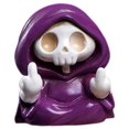 thumbnail image 1 of Skull Grim Reaper Statue, Halloween Walking Dog Ghost Statue, Cute Halloween Tabletop Figurines Ornament, 1 of 5