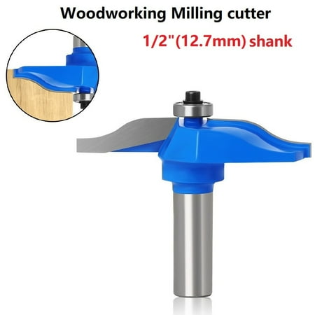 

12.7mm Shank Round Over Rail&Stile with Cove Panel Raiser Router Bit Cutter
