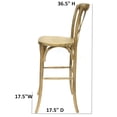 thumbnail image 3 of Commerical Seating Products Rustic Tinted Crossback Bar Stool Chairs, 3 of 6