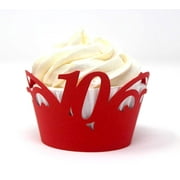 All About Details 10 Cupcake Wrappers,12pcs (Red)