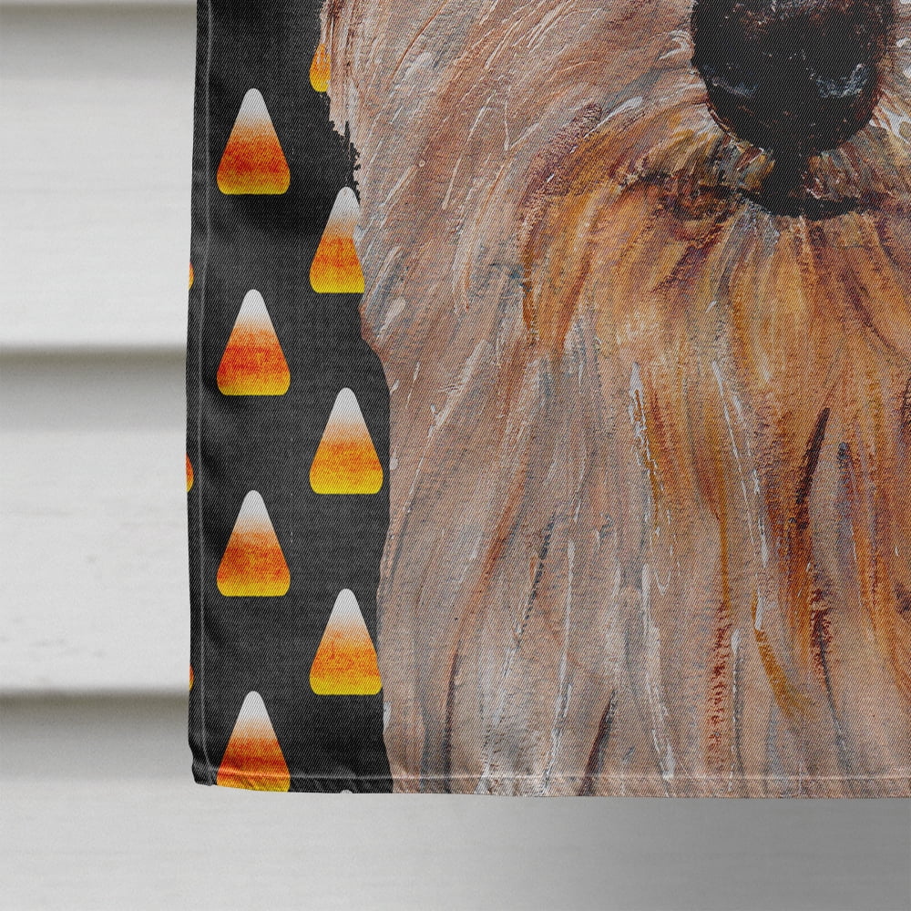 Norfolk Terrier Candy Corn Halloween Flag Canvas House Size