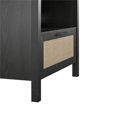 thumbnail image 2 of Wimberly 1 Drawer Nightstand, Black Oak with Faux Rattan, 2 of 7