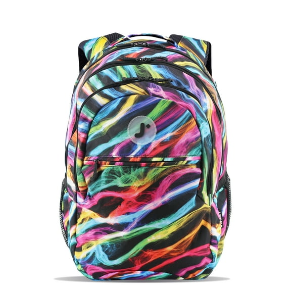 J World Boys and Girls Cornelia 18" Multi Compartment Laptop Backpack for School and Travel, Quantum