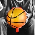thumbnail image 2 of FELTECHELECTR 10Pcs Basketball Balloons Orange Foil Decorations for Sports Events and Photo Props, 2 of 6