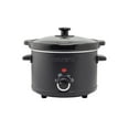 thumbnail image 1 of Courant CSC-2524K 2.5 qt Cuiseur Lent Rond&44; Noir Mat, 1 of 1