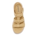 thumbnail image 4 of Sandalias de punta abierta Sandalias de cuña Ligeros para la playa de verano (36) Amarillo, 4 of 9