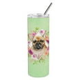 thumbnail image 3 of Carolines Treasures CK4304TBL20 Fawn French Bulldog Green Flowers Stainless Steel 20 oz Skinny Tumbler 20 oz multicolor, 3 of 4