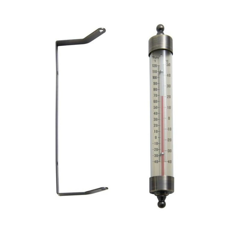 Taylor 2-1/4 W x 8-7/8 H Aluminum Tube Indoor & Outdoor Thermometer 5135N,  2-1/4In.W.x8-7/8In.H. - Kroger