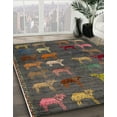 thumbnail image 2 of Ahgly Company Indoor Rectangle Abstract Dark Brown Area Rugs, 3' x 5', 2 of 2