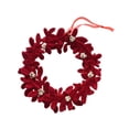 thumbnail image 1 of Adorno colgante navideño Strade Fareast Limited flocado rojo para decoración de vacaciones, 1 of 8