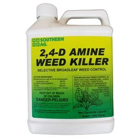 SA 2,4-D Amine Weed Killer Herbicide - 1 Quart (Best Time To Weed And Seed Lawn)
