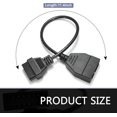 thumbnail image 2 of OBD1 Scanner Connector, 12 Pin to OBD2 16 Scanning Diagnostic Extension Tool Cable Replacement Accessories, Suitable for Most Cars (Black) -, 2 of 6