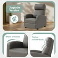 Recliner Chair Padded Seat Pu Leather Reclining Chairs for Living Room