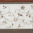 thumbnail image 5 of Madison Park Serene Polyester Fabric Embroidered Window Panel in Brown/Orange, 5 of 7