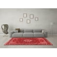 thumbnail image 3 of Ahgly Company Indoor Round Medallion Red Traditional Area Rugs, 3' Round, 3 of 4
