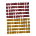 thumbnail image 1 of 100 anillos reutilizables de aluminio 2023 para patas de paloma, numerados y de identificación. naranja y rojo, 1 of 7