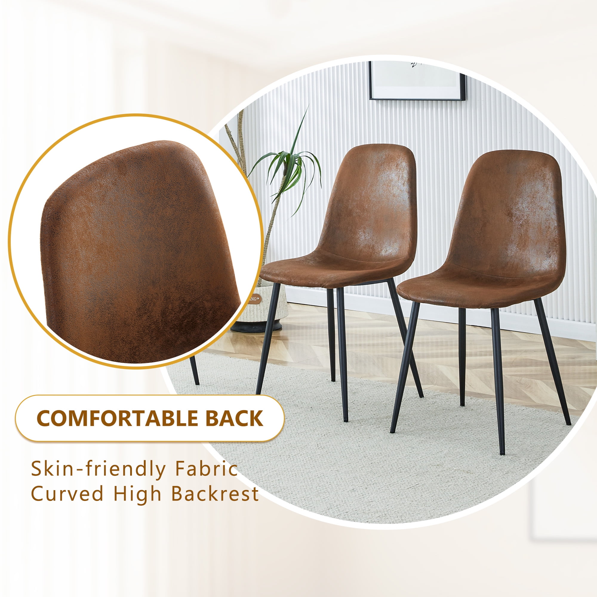 Noble House A set of 4 modern medieval style restaurant cushioned side chairs