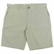 UB Tech Men's Comfort Waist Classic Fit Shorts (Khaki, 32)
