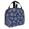 thumbnail image 2 of Honeii Anchors and Nautical Print Lunch Bag Women, Lunch Box Lunch Bag for Women Adult Men, Small Leakproof Cute Lunch Tote Large Capacity Reusable, 2 of 8