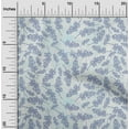 thumbnail image 2 of oneOone Cotton Cambric Medium Blue Fabric Leaves Diy Clothing Quilting Fabric Print Fabric By Yard 56 Inch Wide, 2 of 6