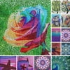 Goory 5D Drill Diamond Painting Mandala Style Embroidery Cross Stitch DIY Wall Decor