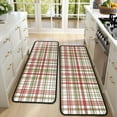 thumbnail image 4 of Kitchen Rugs Sets Of 2,Multi Color Plaid Checkered Pattern Anti Fatigue Kitchen Mat Rugs Non Slip Washable,Decorative Kitchen Floor Mats for Kitchen,Sink,Laundry,17"x47"+17"x47", 4 of 5