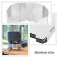 thumbnail image 3 of STRANDCHIC Lightweight Outdoor Burner Windshield Aluminum Alloy Foldable Stove Wind Screen for Bbq, 3 of 7