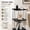 Ebony Black, variant on Tall Side Table, 29 Inch High Small End Table, Modern Accent Bedside Table for Living Room, Bedroom, Office with Ebony Black Finish