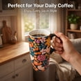 thumbnail image 5 of Topadorn Ceramic Mugs Porcelain Latte Tea Cup Coffee Mug with Gift Box,17oz. Flowers, 5 of 8