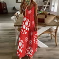thumbnail image 4 of red and white polka dot infinity Sleeveless Dress purple dress summer clothes, 4 of 6