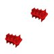 thumbnail image 2 of Yuarrent Moldes para cubitos de hielo para adultos, impermeables, antiadherentes, divertidos cubos de café helado, molde ligero para beber para Rojo 2piezas, 2 of 6