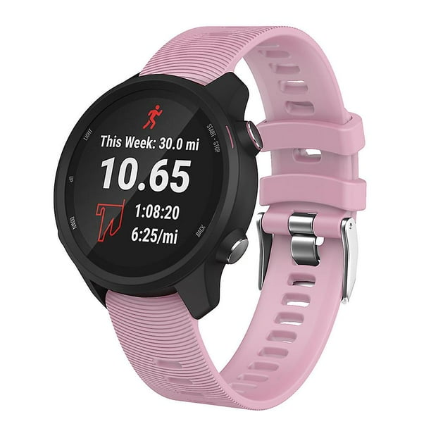 Sports Soft Silicone Replacement Watch Band Strap For Garmin Forerunner 245 245m