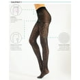 thumbnail image 2 of CALZITALY Opaque Tights with Leopard Animal Pattern | Black | S/M, L/XL | 50 DEN | Made in Italy (S/M, Black), 2 of 6