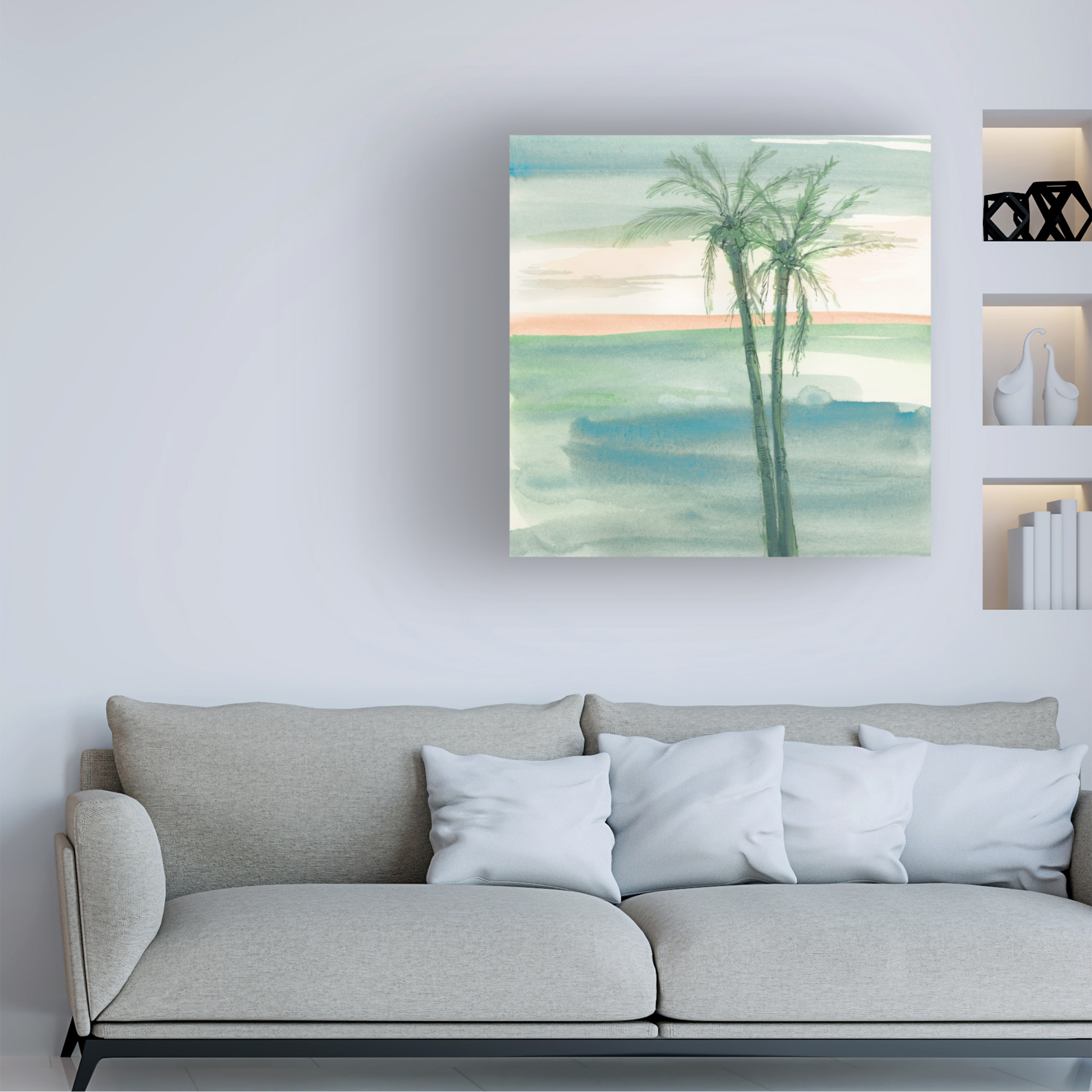 Trademark Fine Art 'Peaceful Dusk II Tropical' Canvas Art by Chris Paschke