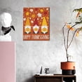 thumbnail image 3 of Sikiie Happy Thanksgiving Three Gnomes Print Canvas Decorative Hanging Painting, Anti-shrinkage Hanging Frame, Suitable for Home, Office Wall Decorations, 3 of 6