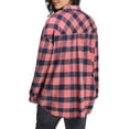 thumbnail image 3 of Fantaslook Plus Size Flannel Plaid Shirts for Women Long Sleeve Button Down Shirts Casual Loose Blouses Tops, 3 of 7