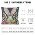 thumbnail image 6 of COMIO Easter Pillow Covers Bunny Easter Pillow Cases for Home Bed Holiday Farmhouse Outdoor Decoration Pink Easter Throw Pillow Covers for Sofa Couch Cushion&nbsp;2pc, 6 of 6