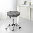 thumbnail image 2 of Cauagu Black Leopard Print Round Stool Covers,Seat Cushion for Round Bar Stool Chair Seat Cover for Bar Round Chair Fits for 12/13/14in Bar Stool Cushion, 2 of 7