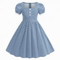 thumbnail image 1 of Gubotare Robe d'Été Fille Robe d'Été Fille Maxi à Bretelles Froncée Fluide Plage Décontractée Robe Soleil Ado Fille Taille 9-10 (Bleu Clair, 9-10 Ans), 1 of 6