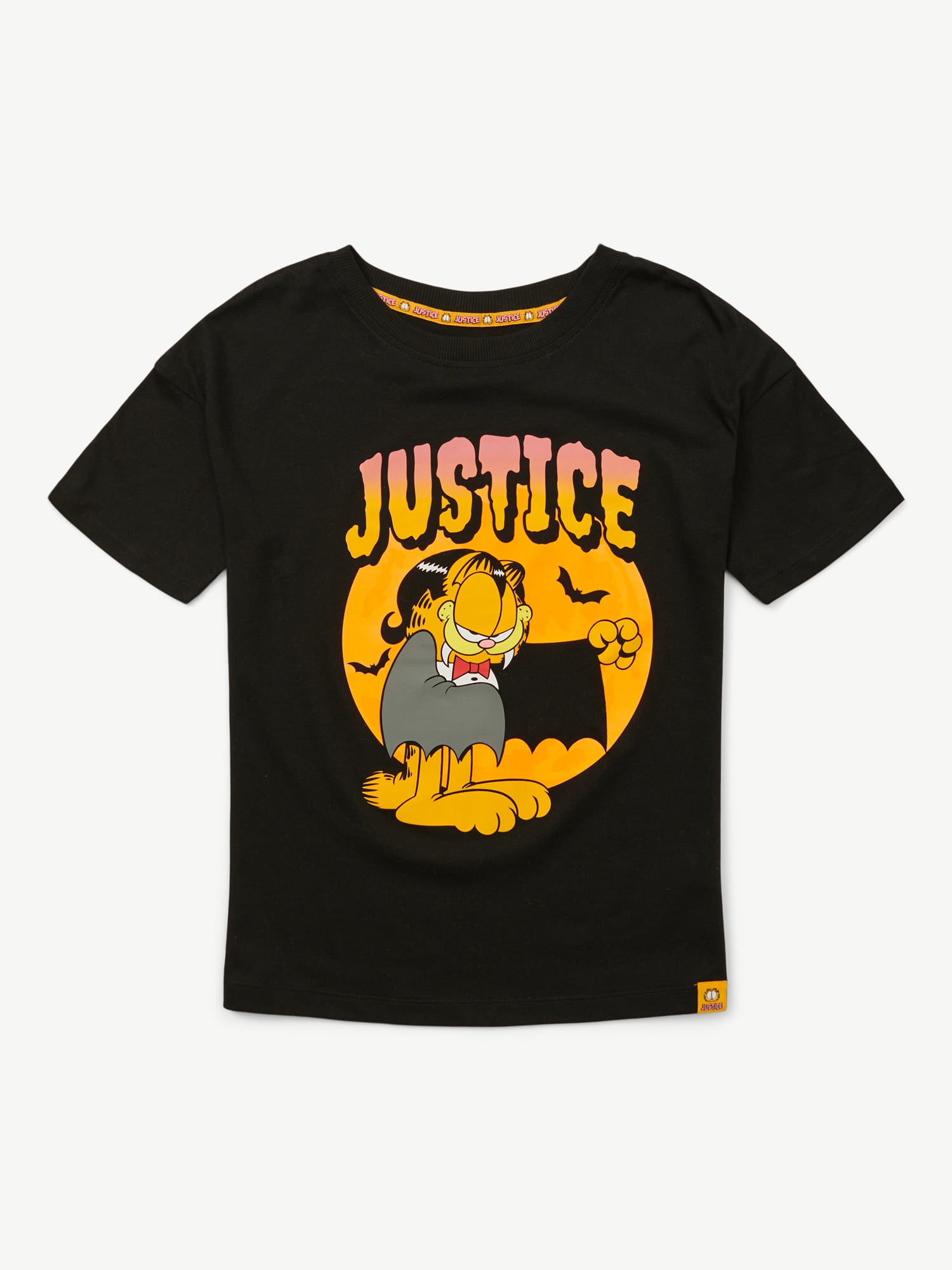 Justice x Garfield Girls Oversized Tee, Sizes XS - XLP