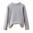 thumbnail image 3 of Grblisyd Mock Neck Sweatshirt for Girls Turtleneck Sweater Long Sleeve Pullover Tops Back To School Outfits Cute Y2K Tops Fall Trendy Clothes, 3 of 6