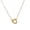 gold, variant on 2026 Elegant Interlocking Heart Necklace - Full Zircon Micro-Pave Titanium Steel Double Ring Pendant Necklace for Women